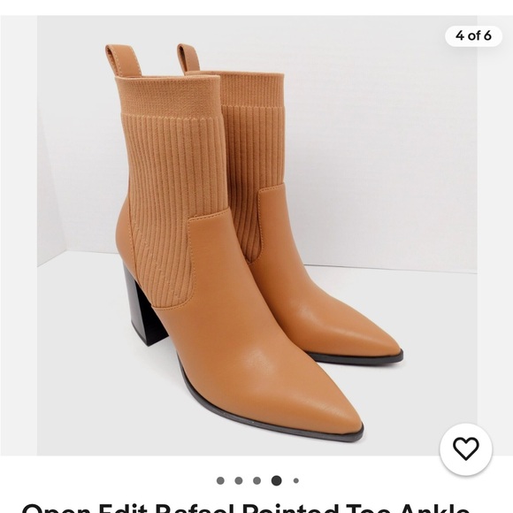 BRAND NEW! Open Edit Rafael Pointed Toe Boot - Picture 4 of 4